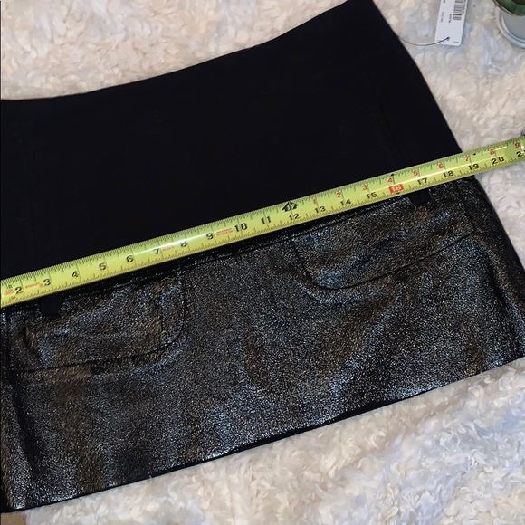 Worthington Mixed Media Mini Pleather Aline Skirt - Picture 8 of 8